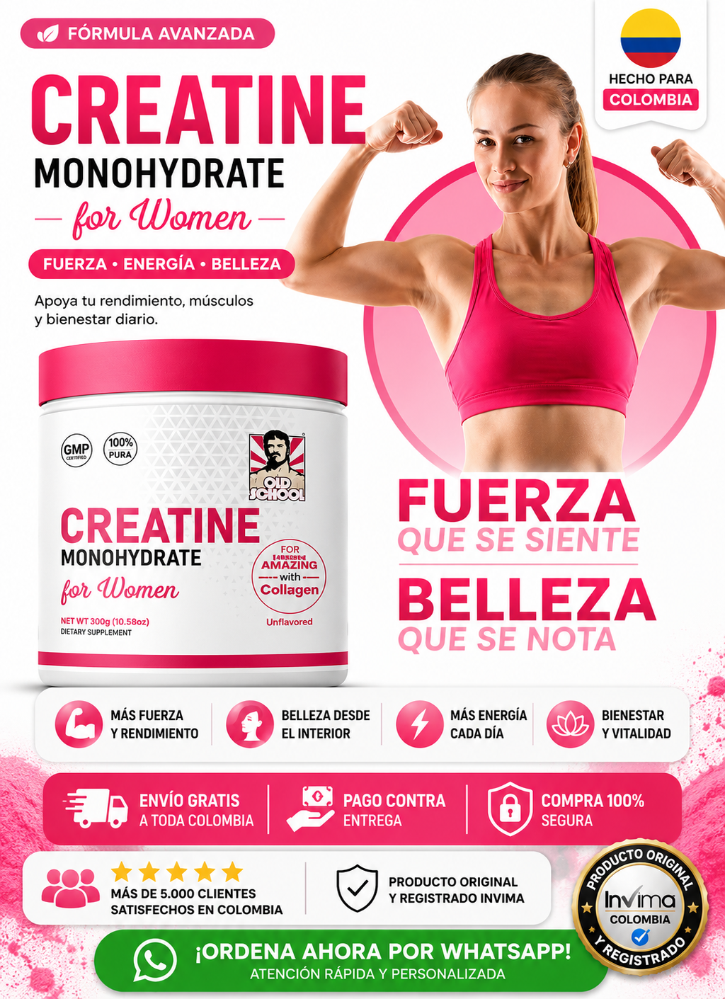 Monohidrato De Creatina con una oferta especial para ti, solo hoy!