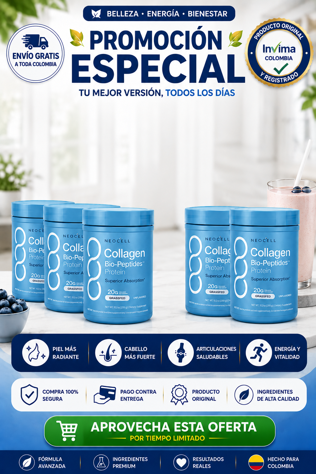 NEOCELL COLLAGEN PEPTIDES con una oferta especial para ti, solo hoy!