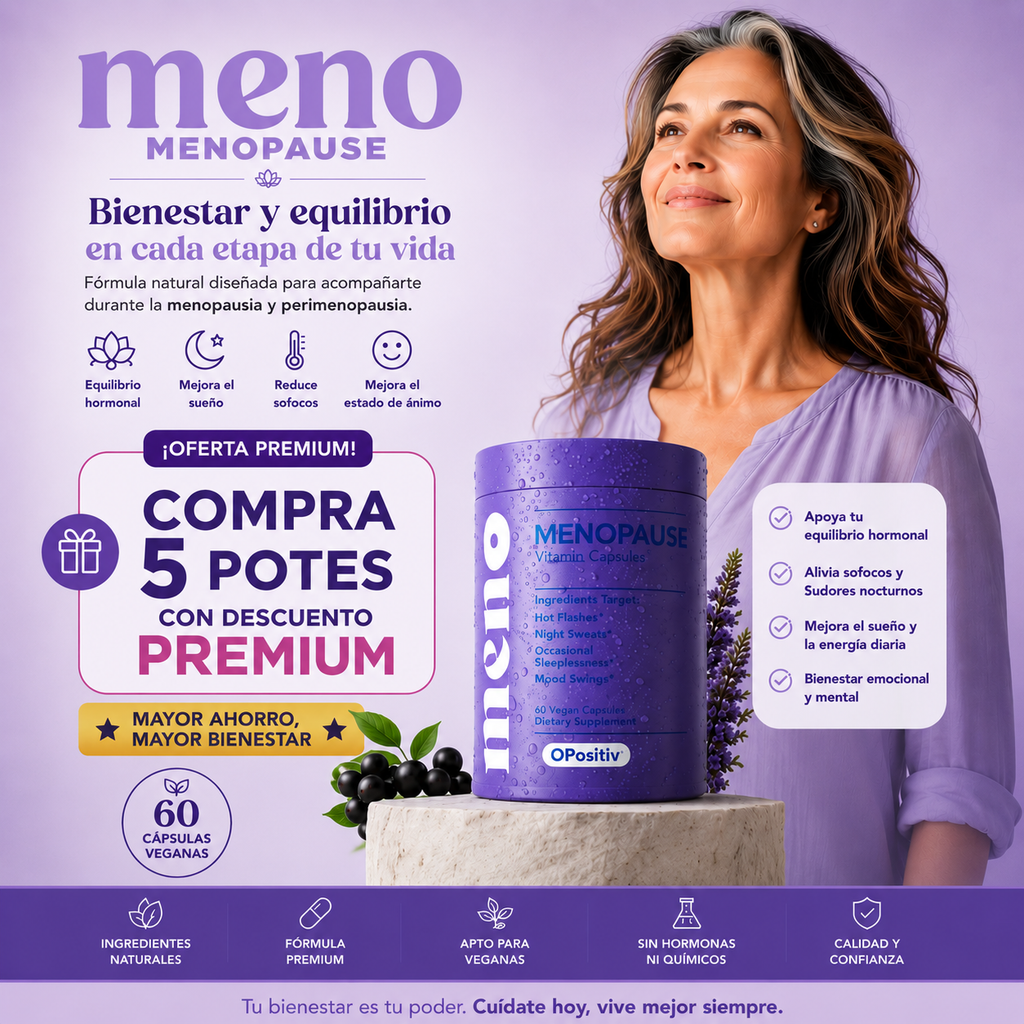 Meno Menopause con una oferta especial para ti, solo hoy!