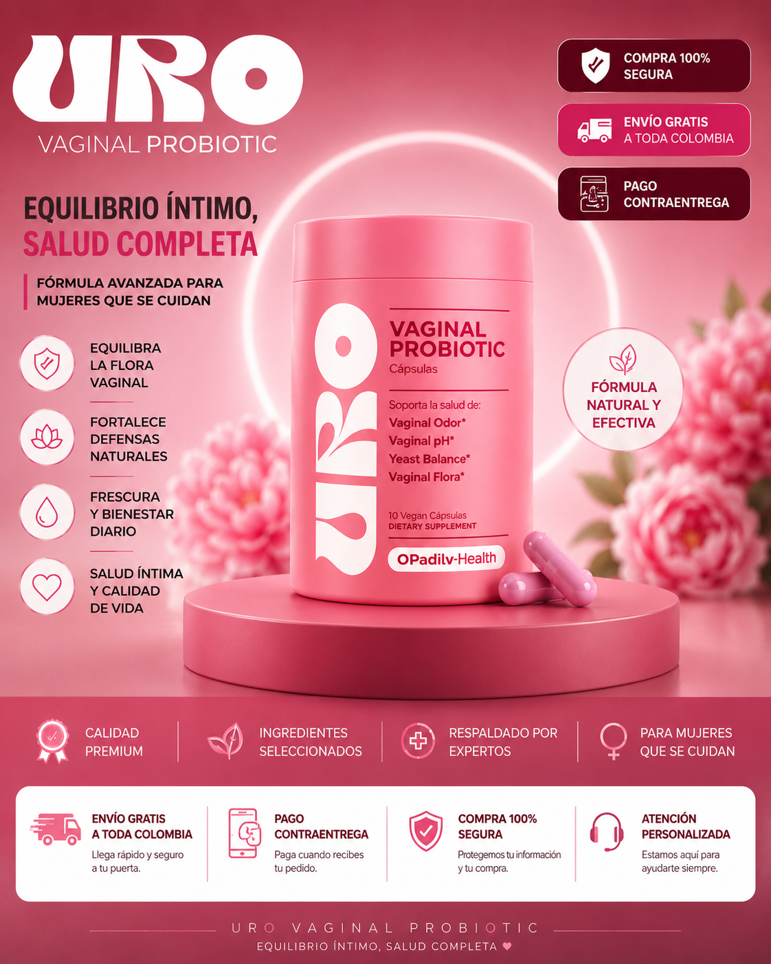 Uro Probiotico Vaginal con una oferta especial para ti, solo hoy!